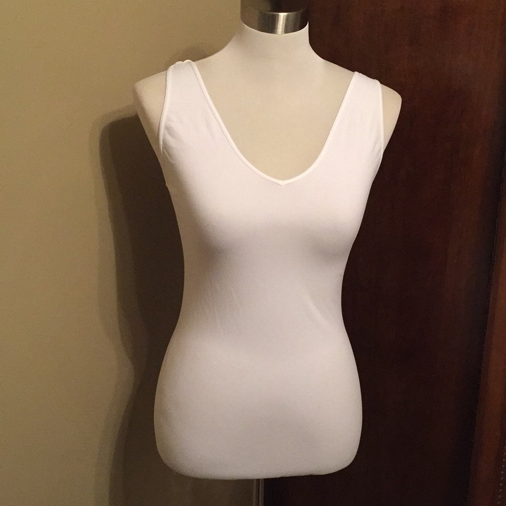 WHITE Seamless Wear Reversible Tank